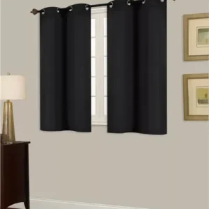 Blackout Bathroom Window Curtain Drape - 54 Inch Thermal Grommet Panel