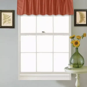 Straight Valance Window Curtain Elegance Decoration 54" W x 18" L Assorted Colors Satin